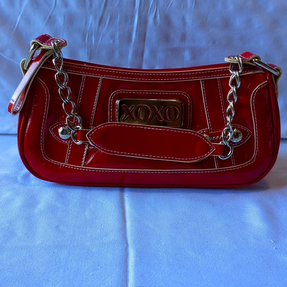 XOXO glossy Red Hand Bag NWOT